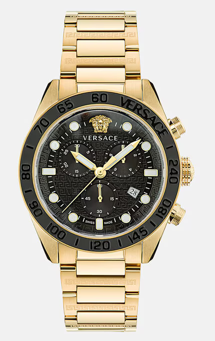Review Fake Versace Greca Dome Chrono Watch PVE6K005-P0023 luxury watch